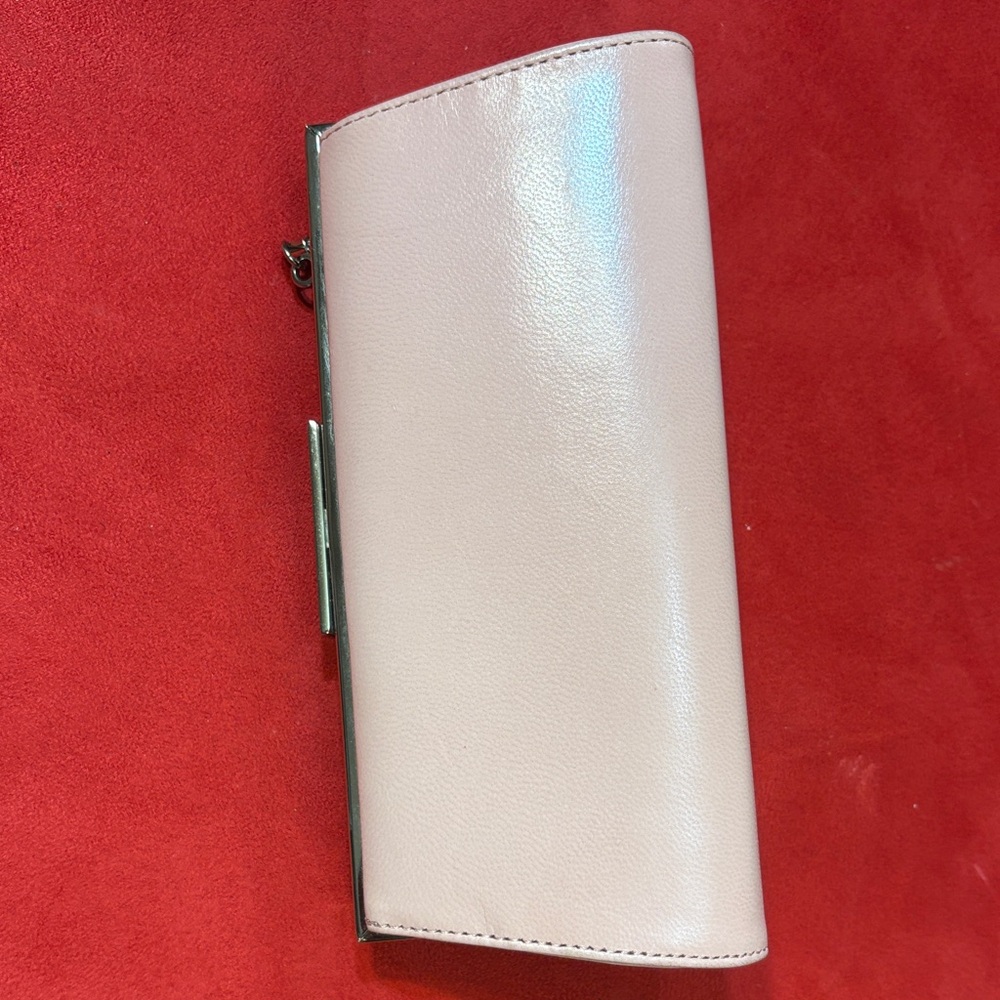 Ann Taylor Blush Pink Leather Clutch - Picture 4 of 11